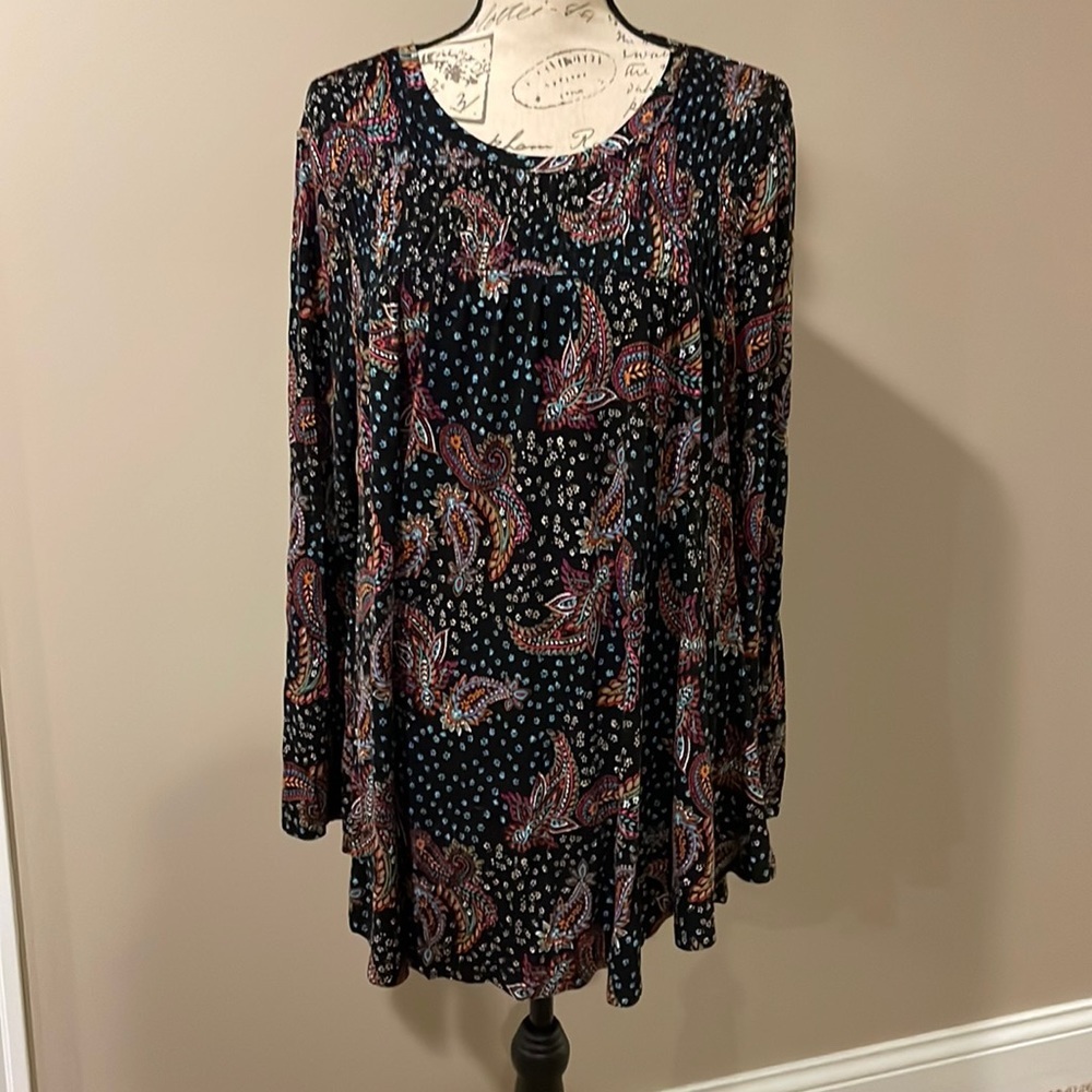 EUC Lane Bryant women’s paisley tunic blouse 14/16​